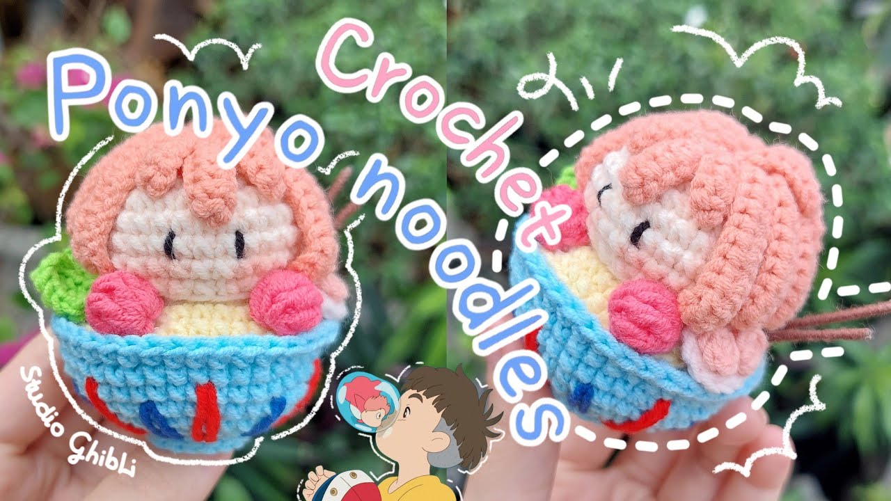 Crochet PONYO NOODLES | Crochet NOODLES | STUDIO GHIBLI | Móc len MỲ PONYO | Lem'n Do