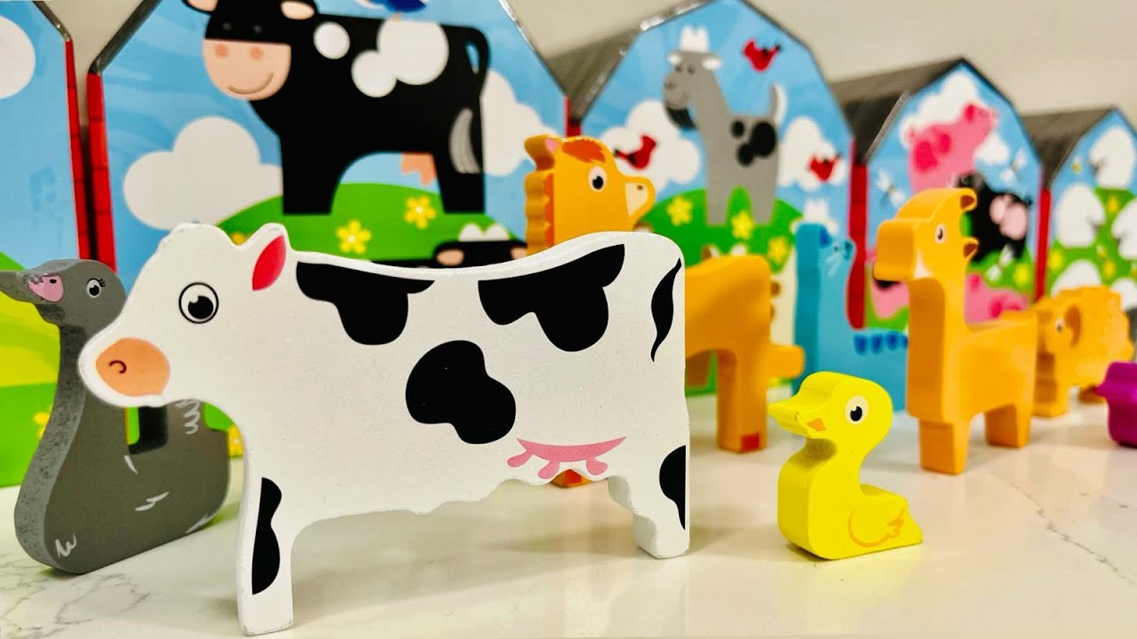 Learn Animals Shape Puzzle | Preschool Toy Learning Video
