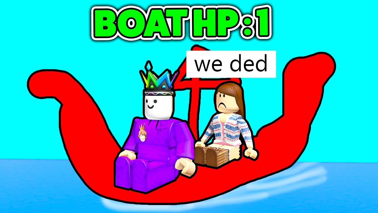 DRAW A Strong Boat To Survive FAST Waters in Roblox
