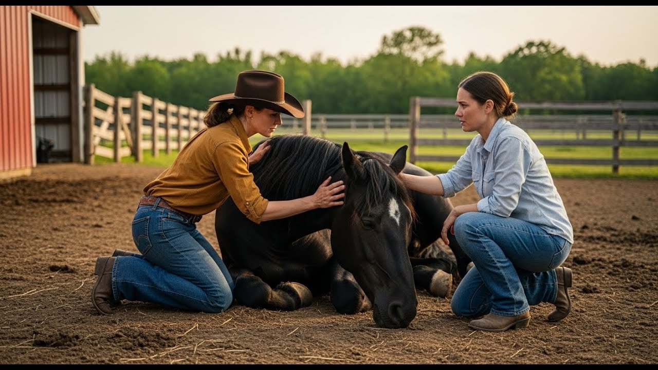 No one could save her Thoroughbred… until another woman appeared.