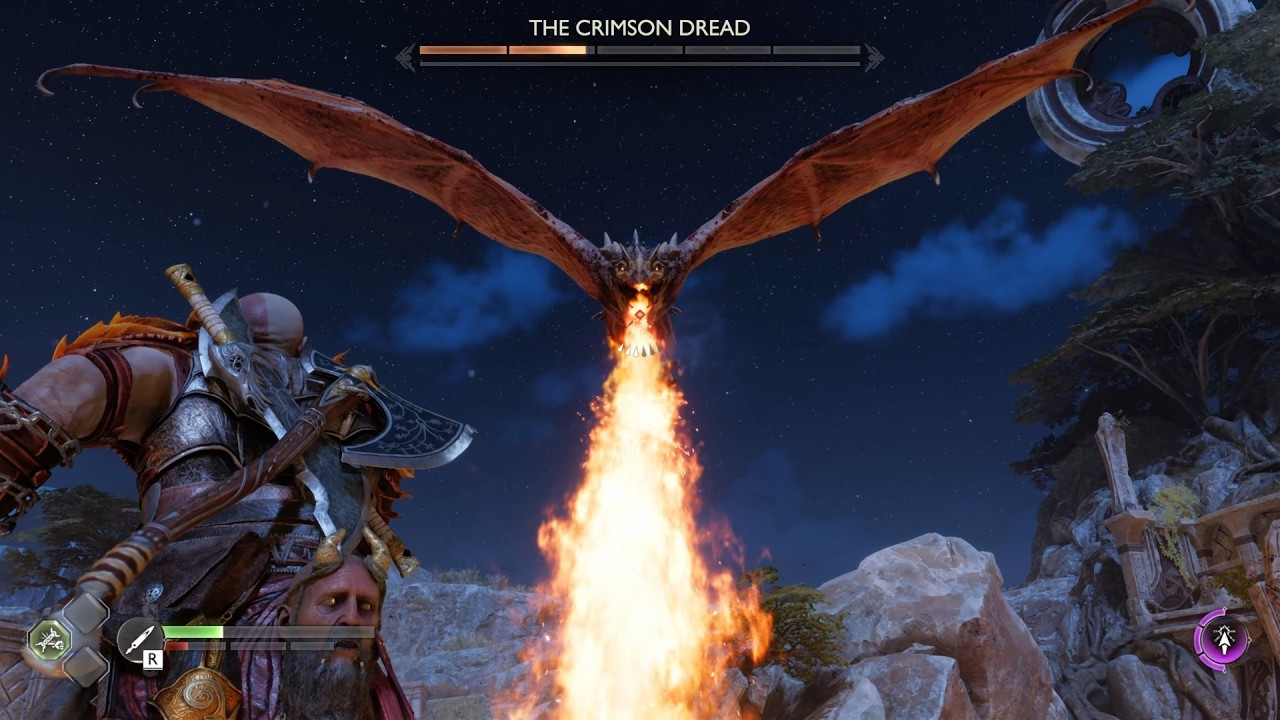 Defeating THE CRIMSON DREAD #godofwarragnarok