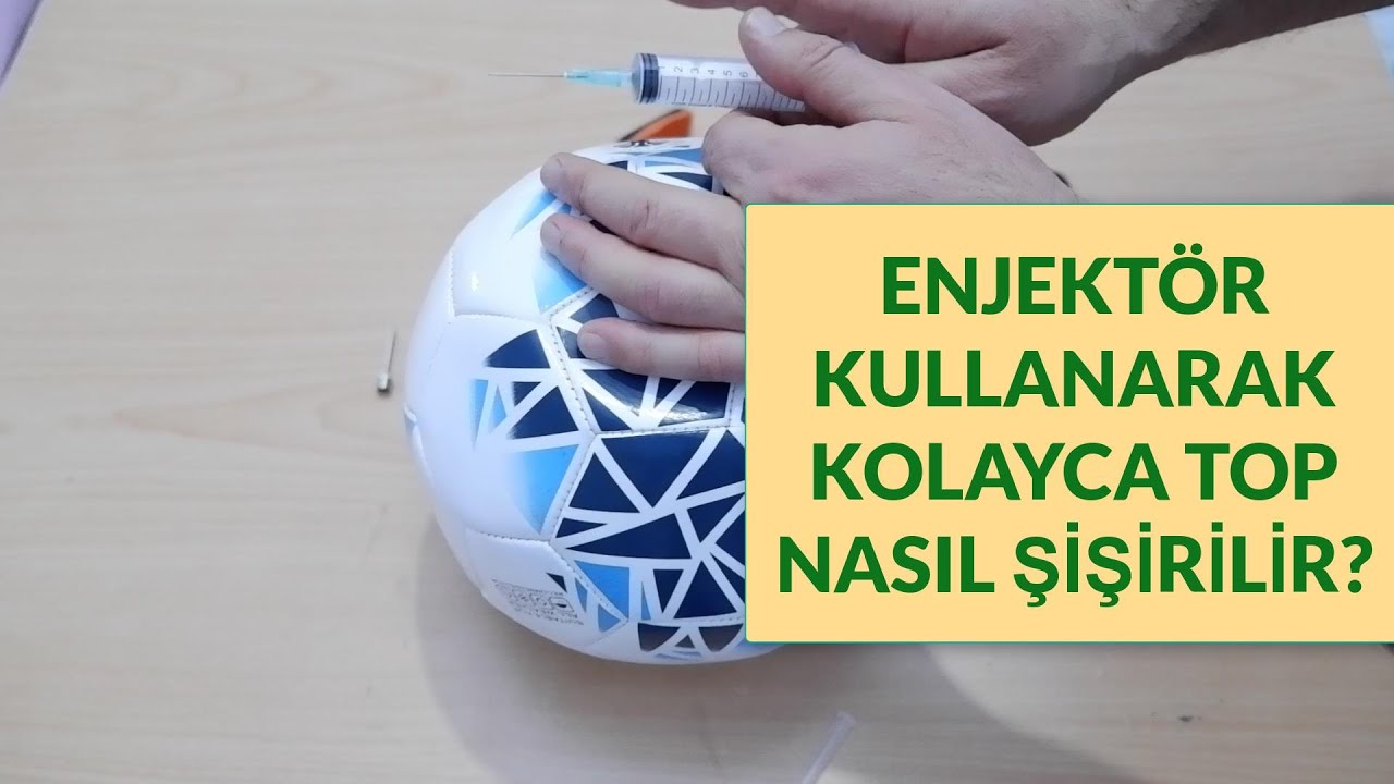 Как надуть мяч с помощью инжектора
