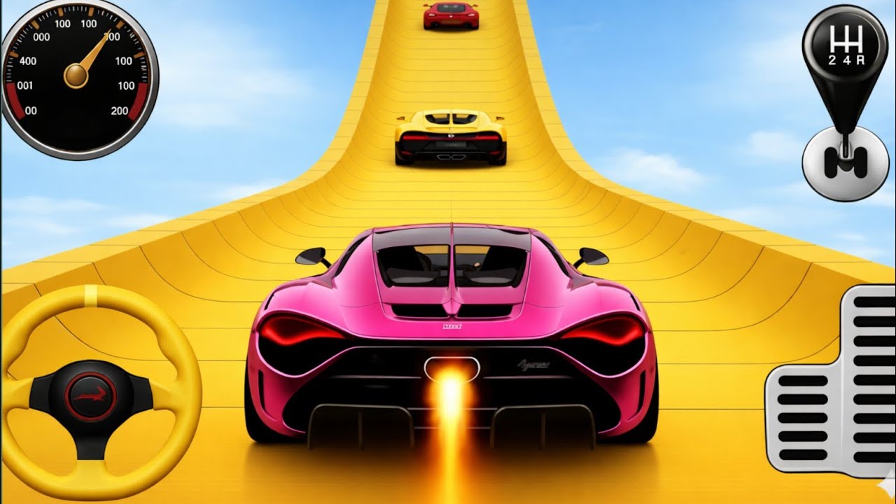 🔥 Mega Ramp Car Stunt Master 🚗💨 | Impossible GT Car Stunts 3D | GT Car Racing Android Gameplay 2025