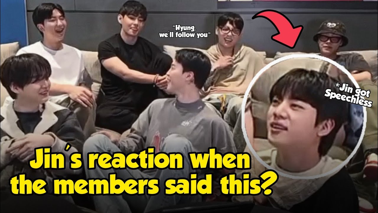 Shocked! Jin's Reaction about Members Planning to go Wherever Jin's tour is held to do this?!
