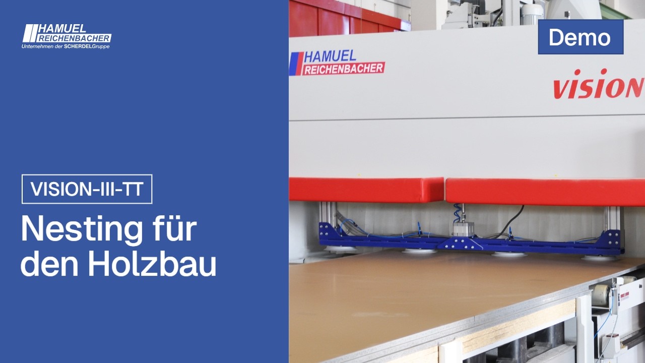 REICHENBACHER VISION-III-TT – Nesting CNC-Bearbeitungszentrum für Hochbauunternehmen