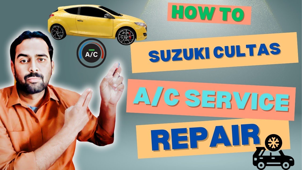 how to Suzuki cultas ac service and repair/Suzuki cults ac system not working#ac