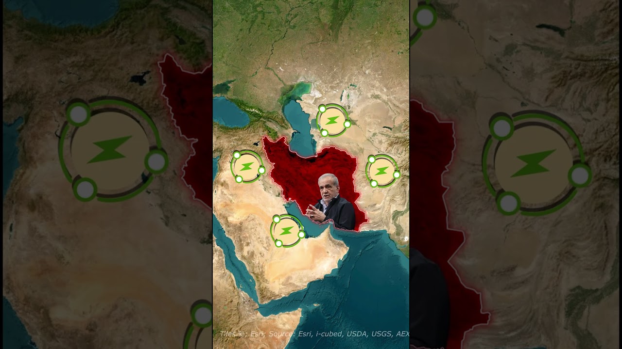 US Threatens Iran Power Plants! Escalates Strikes #Shorts #IranIsraelWar#Geopolitics #OilCrisis #map