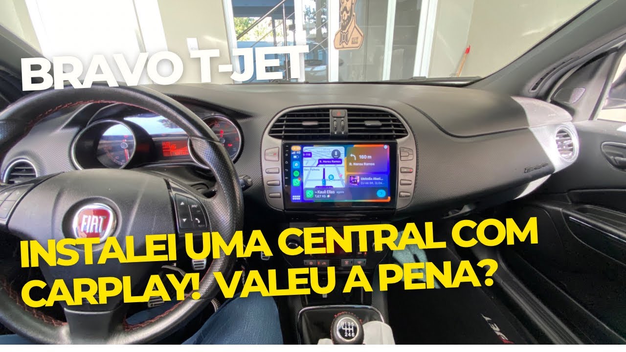 BRAVO T-JET - Instalei uma central multimídia com CarPlay sem fio! Vale a pena?