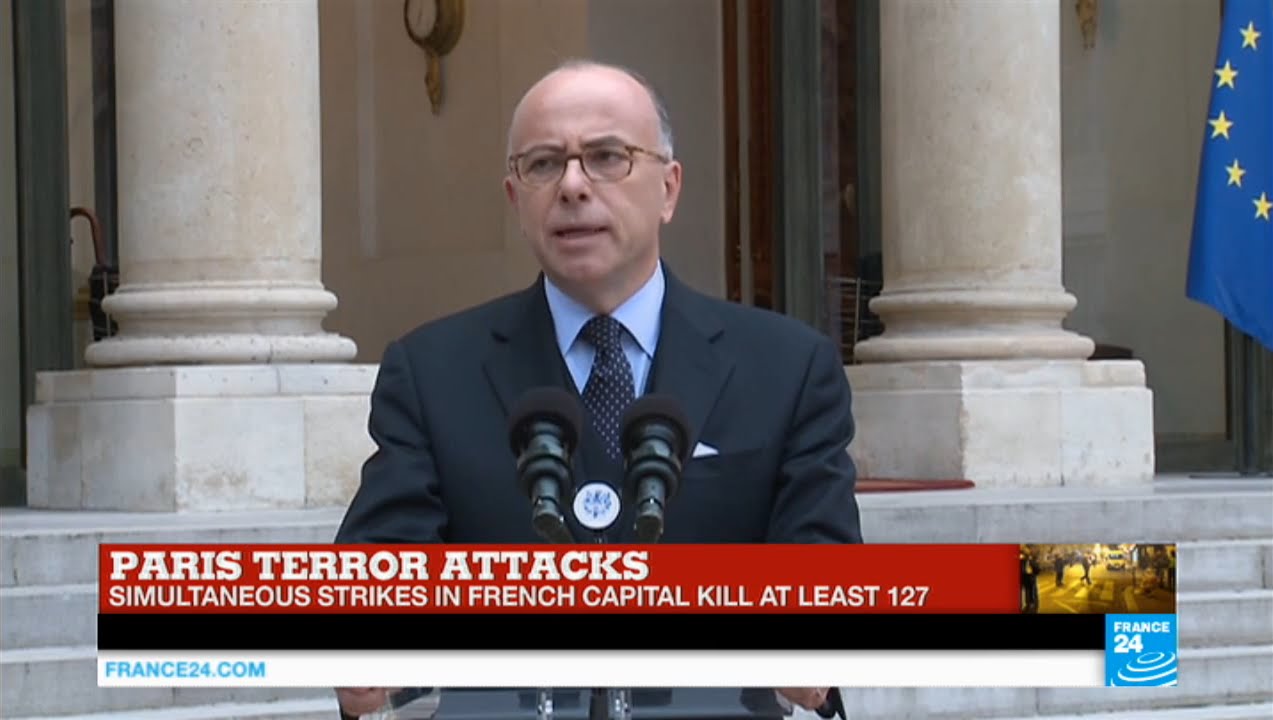 French interior minister on Paris Attacks: investigation and manhunt for suspects continuing