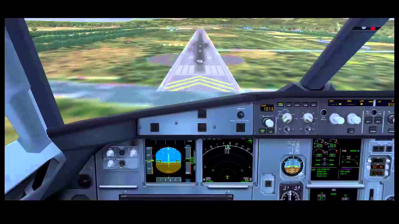 AWQ8440 Approach and Landing JOG (WARJ) Airsimmer merge Wilco A320 FS9
