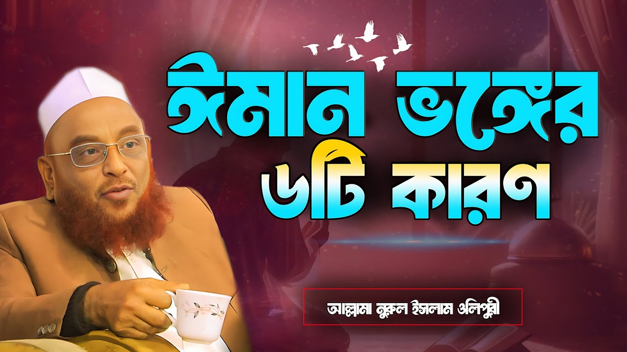 ঈমান ভঙ্গের ৬টি কারণ || শিখে নিন || আল্লামা নুরুল ইসলাম ওলিপুরী nurul islam olipuri
