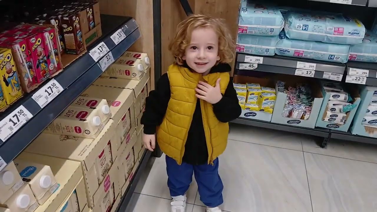 Kayra markette ne istiyor🥰😊