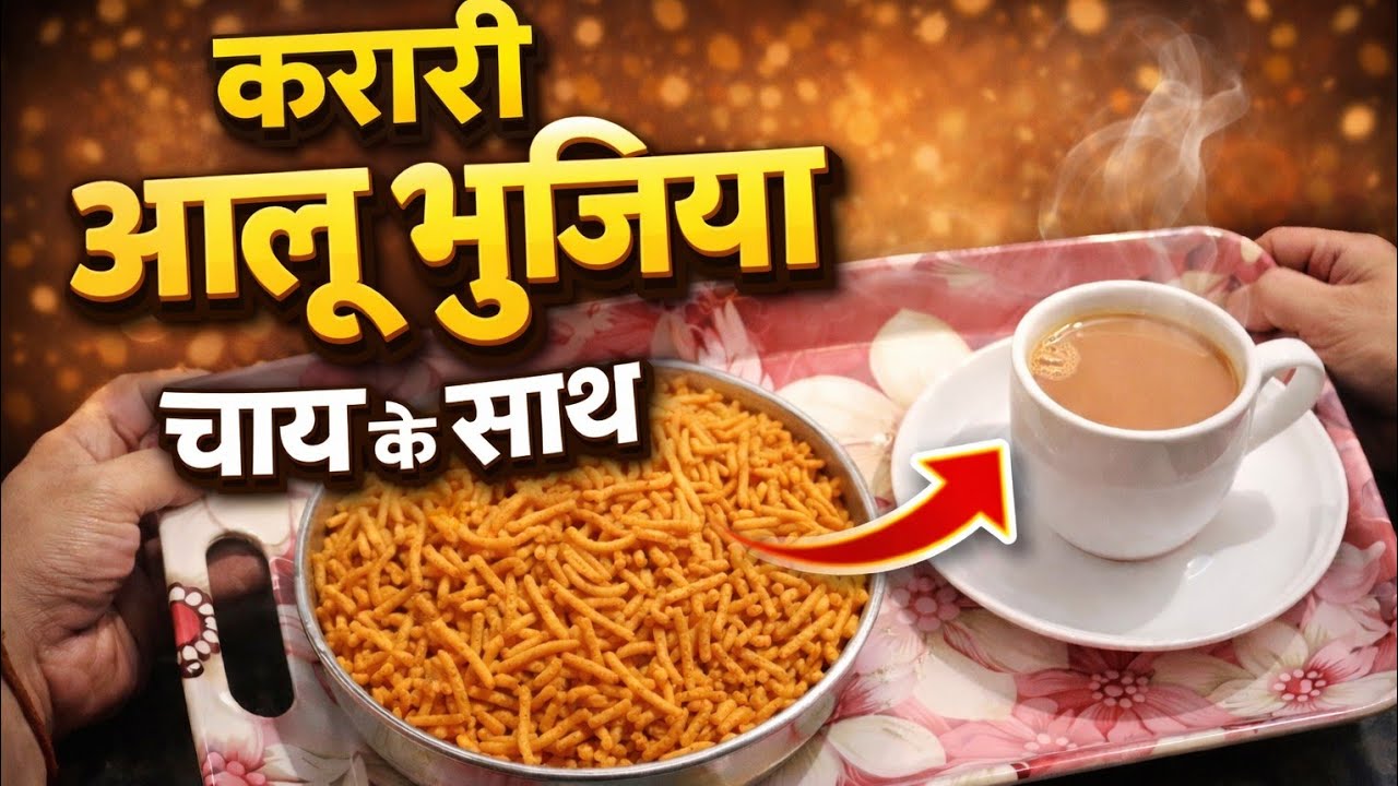 करारी आलू भुजिया | चाय के साथ कुरकुरी आलू भुजिया रेसिपी | Aloo Bhujia Recipe @Chanchal's Kitchen 