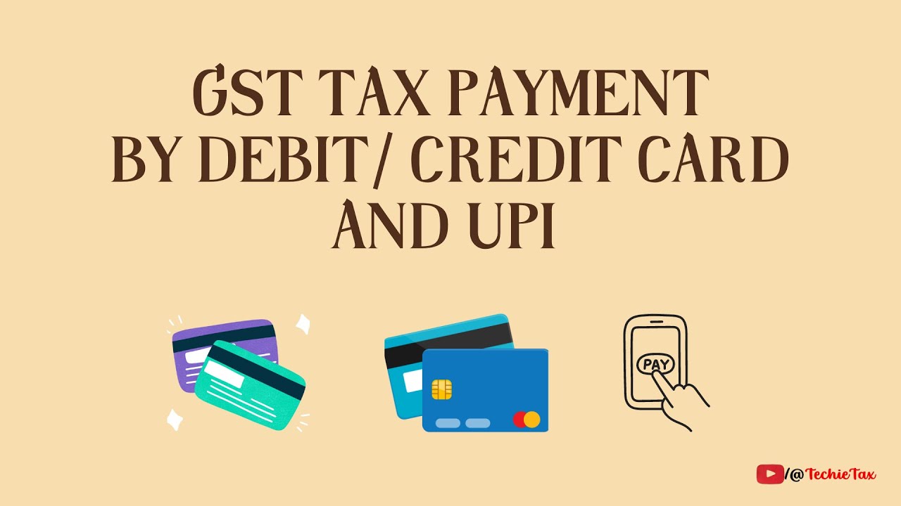 How to Pay GST with Credit Card, Debit Card and UPI! #gst