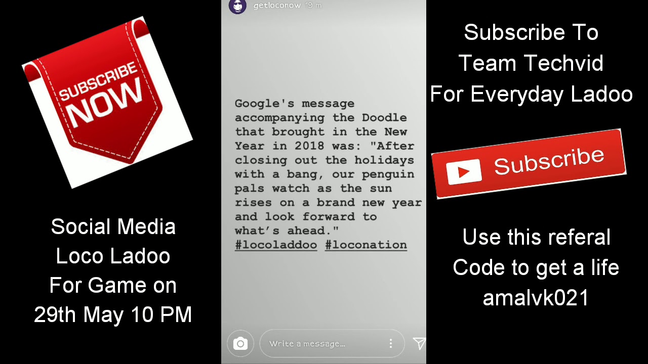 Social Media Loco Ladoo for Game on 29th May 10 PM