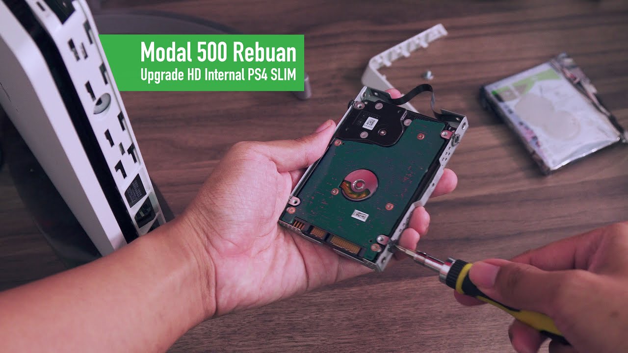 Jadi 1 TERABYTE! - Cara Mudah Upgrade HDD Internal PS4 Slim