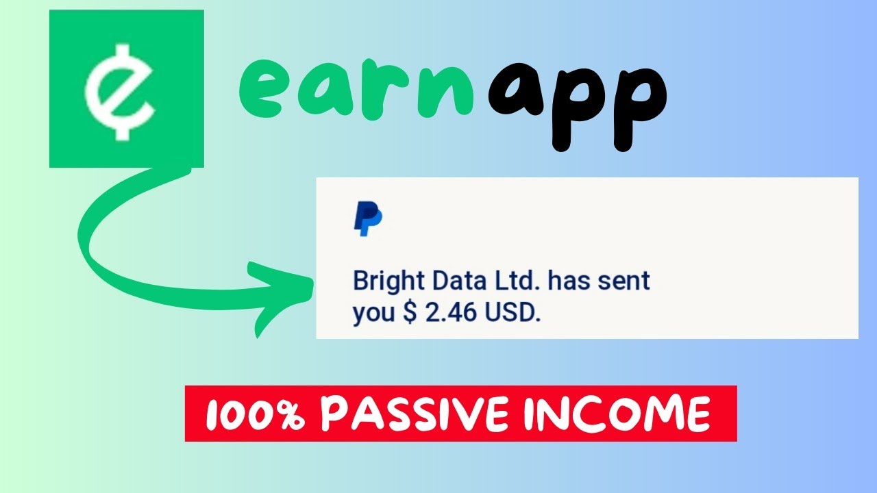 EarnApp payment proof - 100% passive income