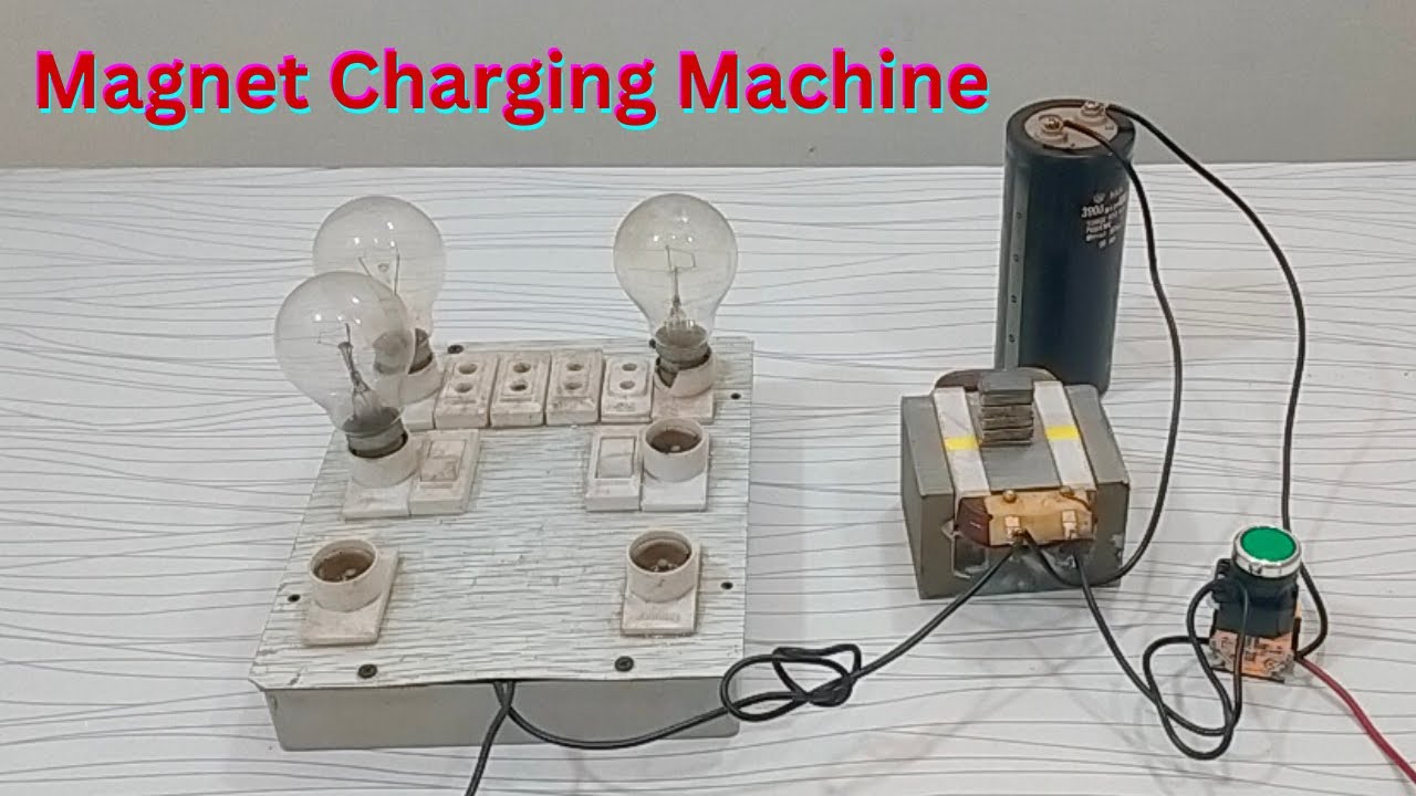 How To Make Magnet Charging Machine With Microwave Oven Transformer At Home