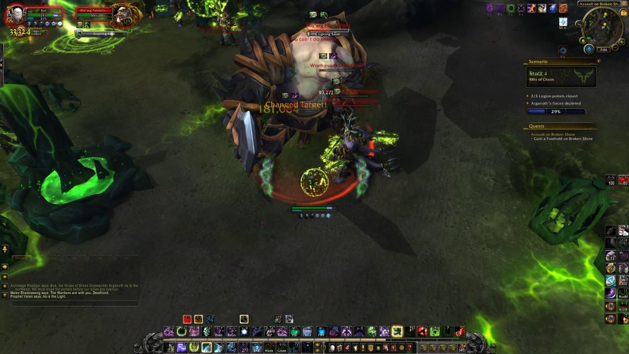 WoW 7.2 Broken Shore Scenario