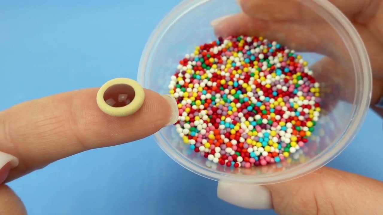 DIY MINIATURE REALISTIC HACKS AND CRAFTS  ICE CREAM, RAINBOW COOKIE, ROLL CAKE, MENTOS, COCA COLA