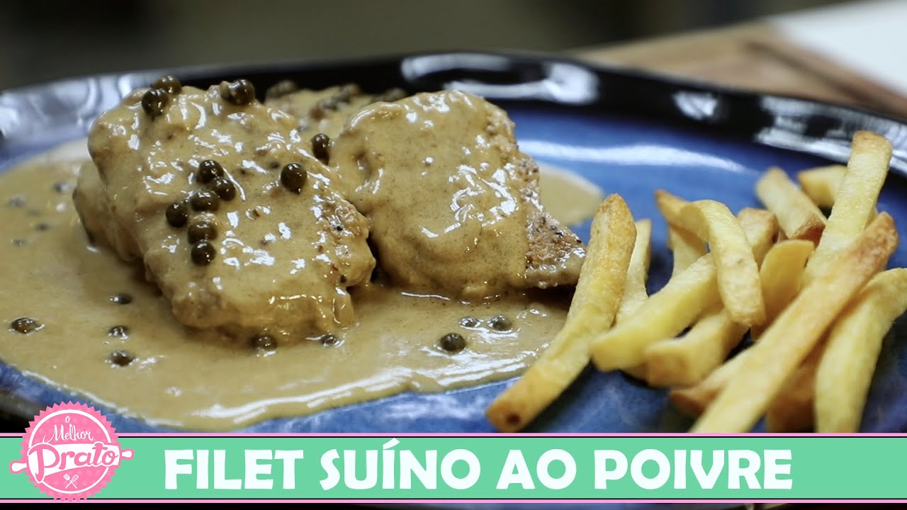 Filet Mignon Suíno ao Poivre - O Melhor Prato