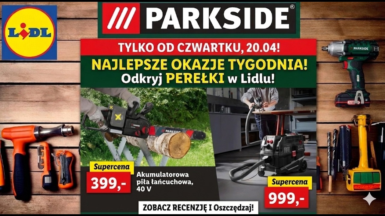 NOWA GAZETKA LIDLA: PARKSIDE PERFORMANCE! 🛠️ Robot koszący, potężny klucz udarowy i myjka 3000W!