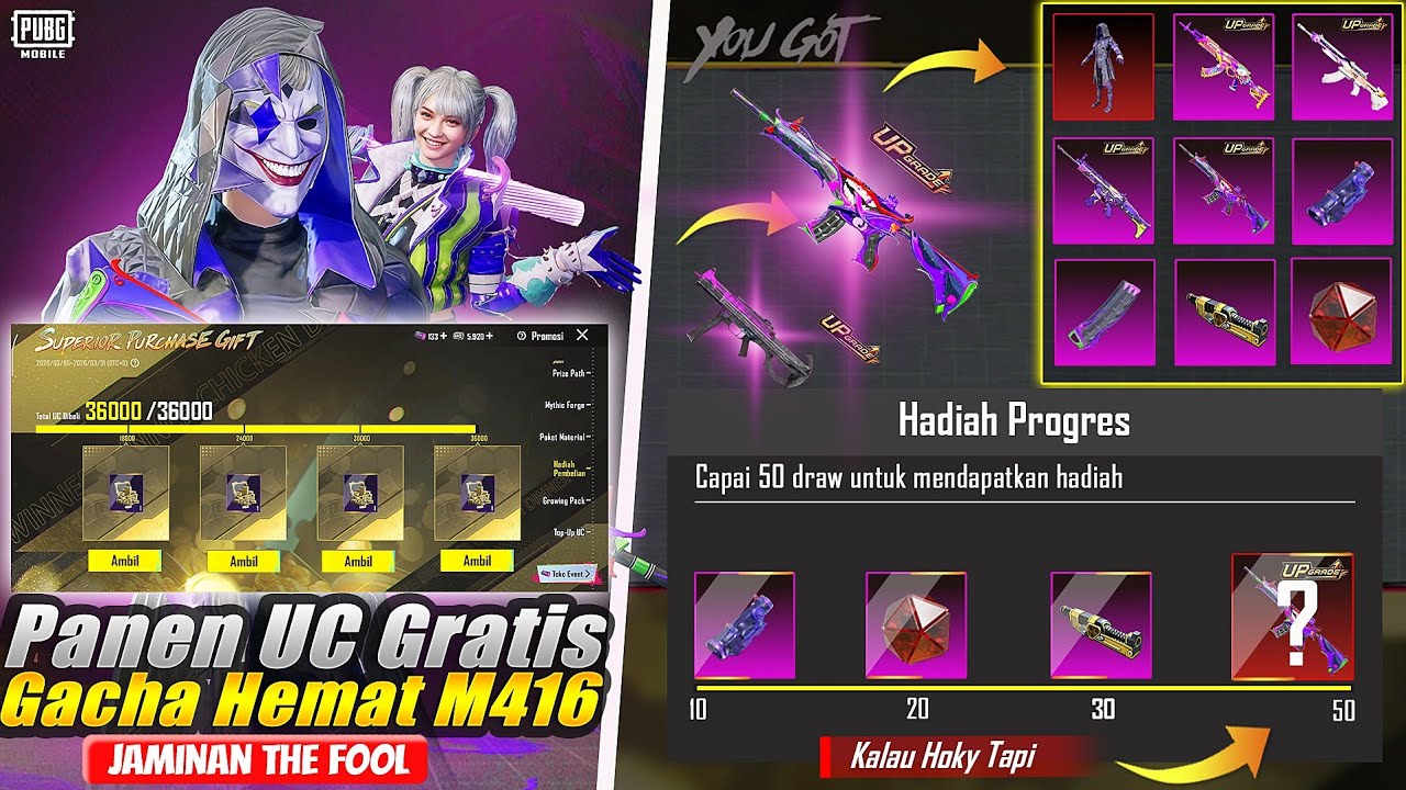 SISTEM HEMAT GACHA M416 THE FOLL NIH SEKALIAN AMBIL UC GRATIS SUPERIOR NYA GUYS BUAT X-SUIT JUGA GAS