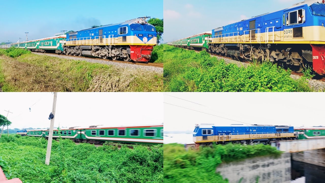 Mega Compilation of high speed Intercity train in Bangladesh. Metre/Broad gauge train. BD railway.
