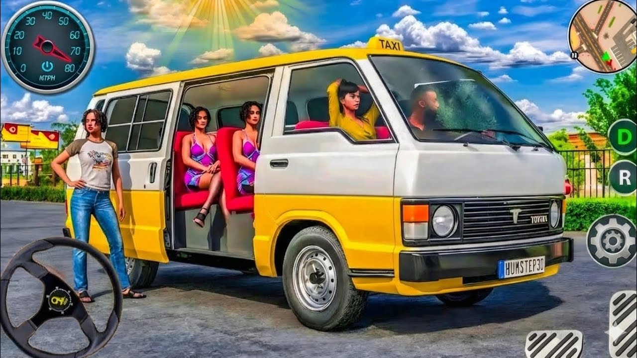 Mini bus simulator 3d game - heavy ven driving simulator game - New mini bus game 3d  gameplay 2026