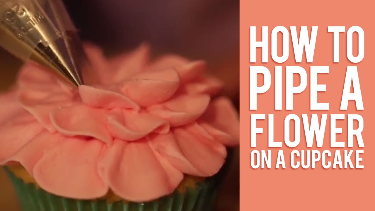 How to Pipe a Flower on a Cupcake