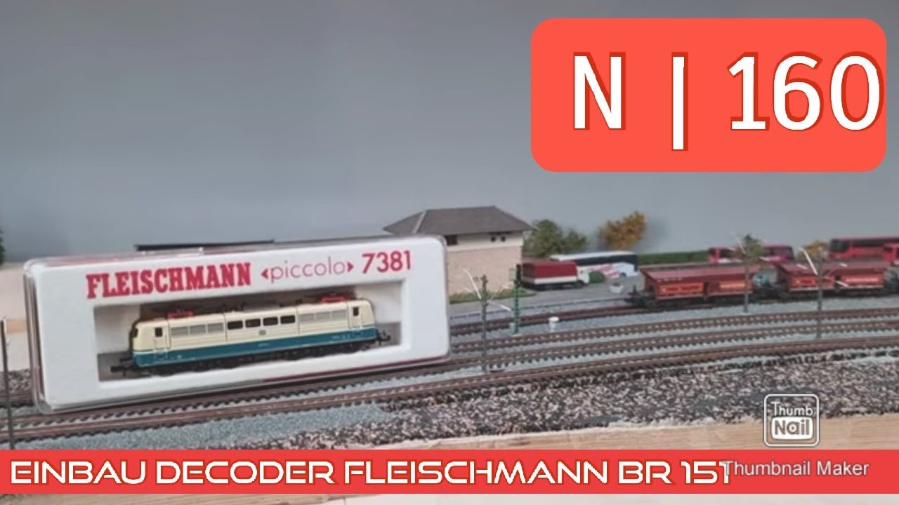 Decoder Einbau Fleischmann BR 151  Spur N / Digitalisierung Modelleisenbahn