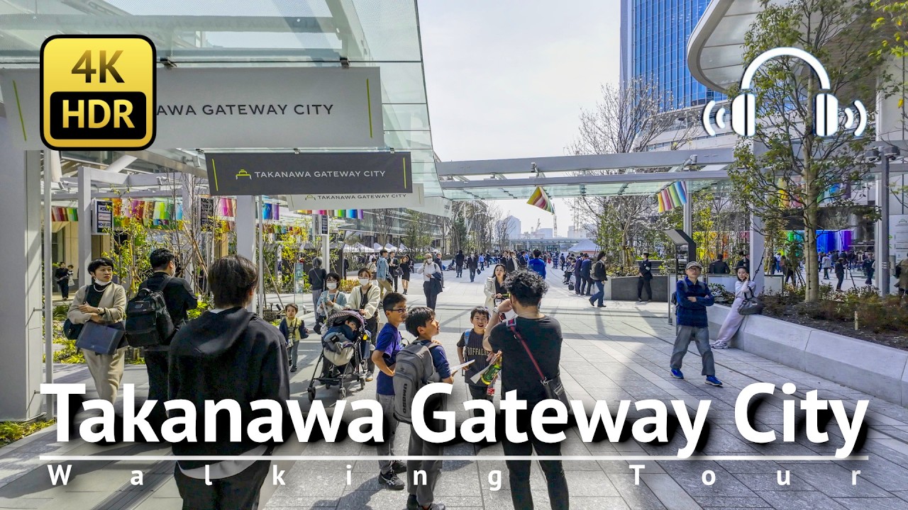 Tokyo's New Landmark: Takanawa Gateway City Opens Today! 3/27 [4K/HDR/Binaural]