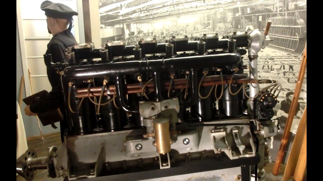 German Aircraft BMW 180hp engine WWI 1918