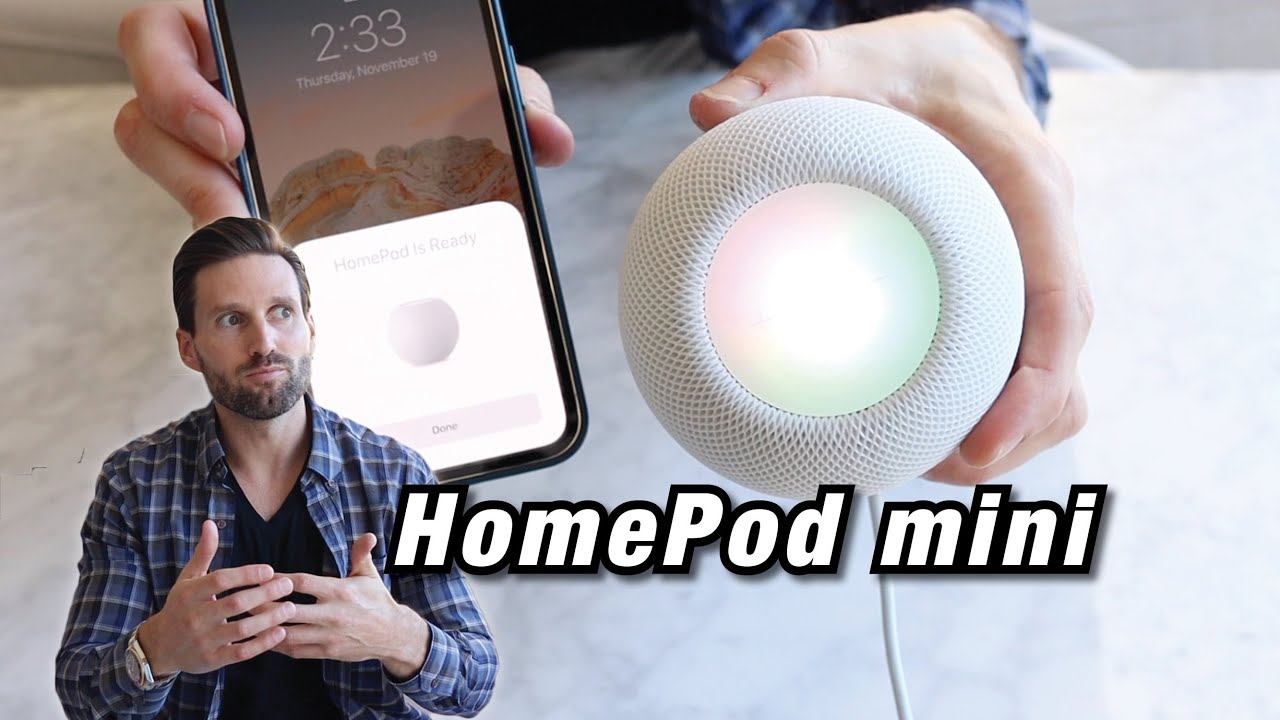 HomePod mini WHITE UNBOXING!!  (First Look and SETUP)