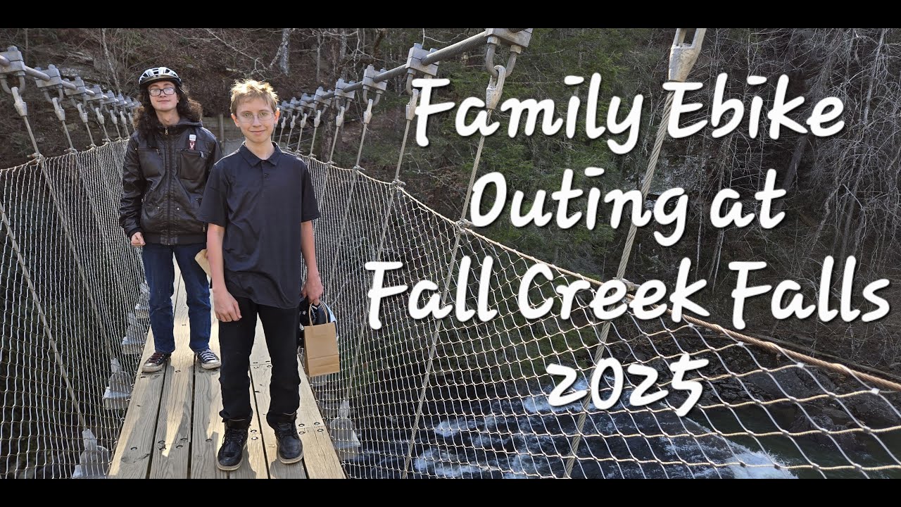 2025 Spring Break Ebike ride at Fall Creek Falls with the family. Riding on trails and roads.