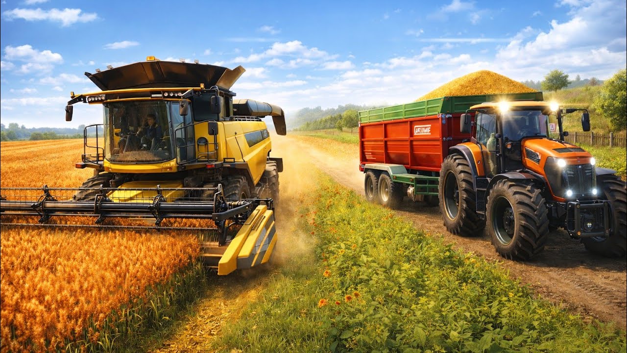 Farming Simulator 25 | Massive Harvest with the Biggest Combine 🚜