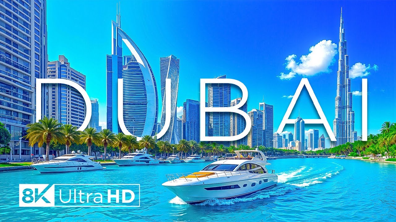 Дубай 8K UHD — исследуйте жемчужину пустыни под расслабляющую фортепианную музыку -8K Video Ultra HD