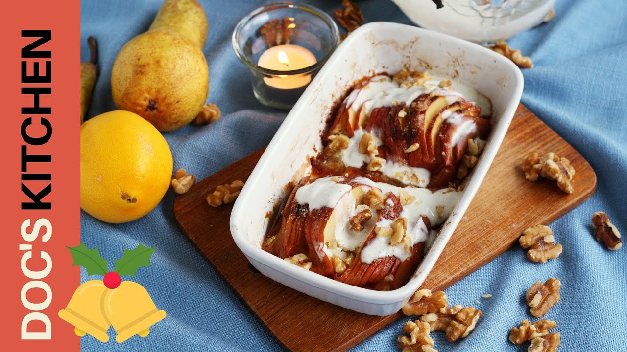 Halbe Brat&auml;pfel mit Vanille-Joghurt-Sauce│Mischa Kotlyar