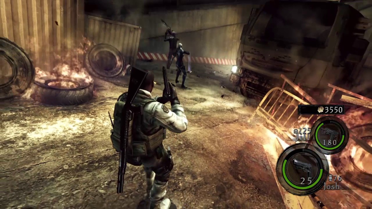 RESIDENT EVIL 5 Desperate Escape CO-OP Josh Walkthrough