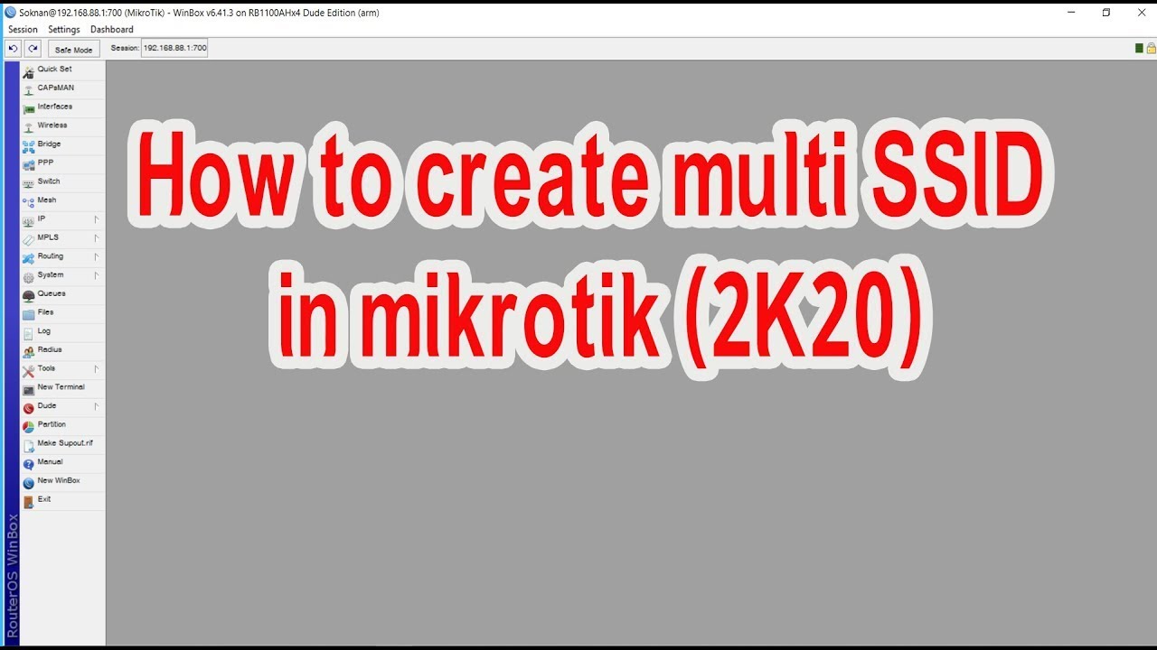 how to configure multi ssid in mikrotik