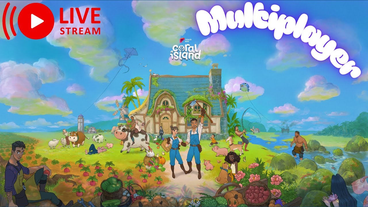 🔴 Live - Atualização 1.2b JÁ ESTÁ DISPONÍVEL!! | Coral Island