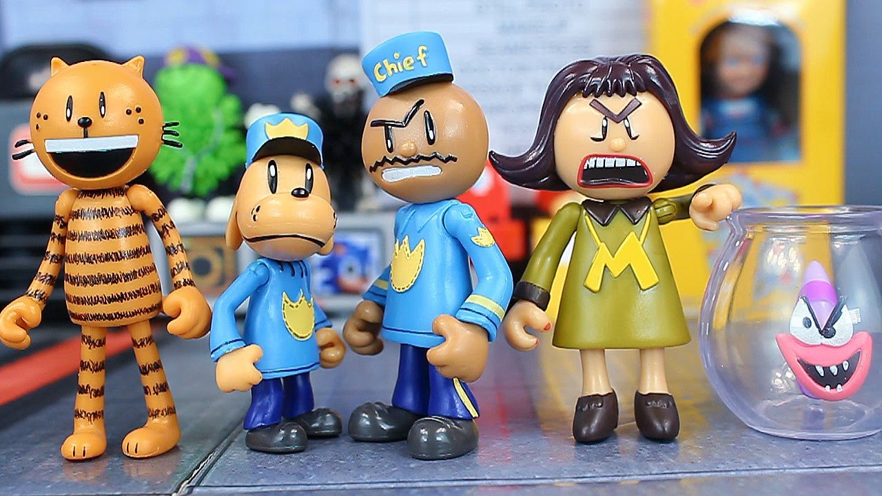 Обзор фигурки Jakks Pacific 2.5" Dog Man Supa Cool City Pack!