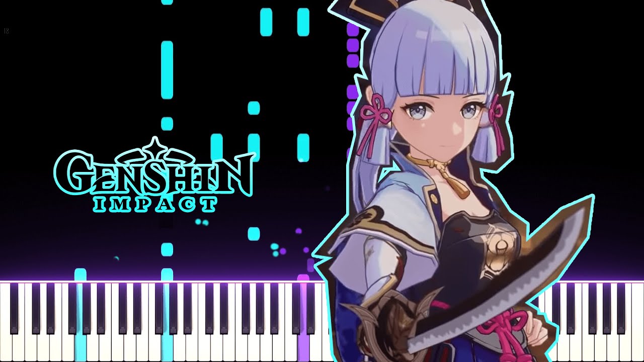 Genshin Impact OST - Fiery Pursuit (Inazuma Battle Theme) | [Piano Cover] (Synthesia)「ピアノ」