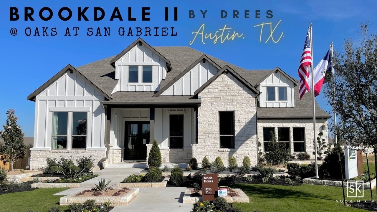 Austin, Texas | Drees Homes Brookdale II Plan | 3537 SF | Oaks at San Gabriel | Georgetown