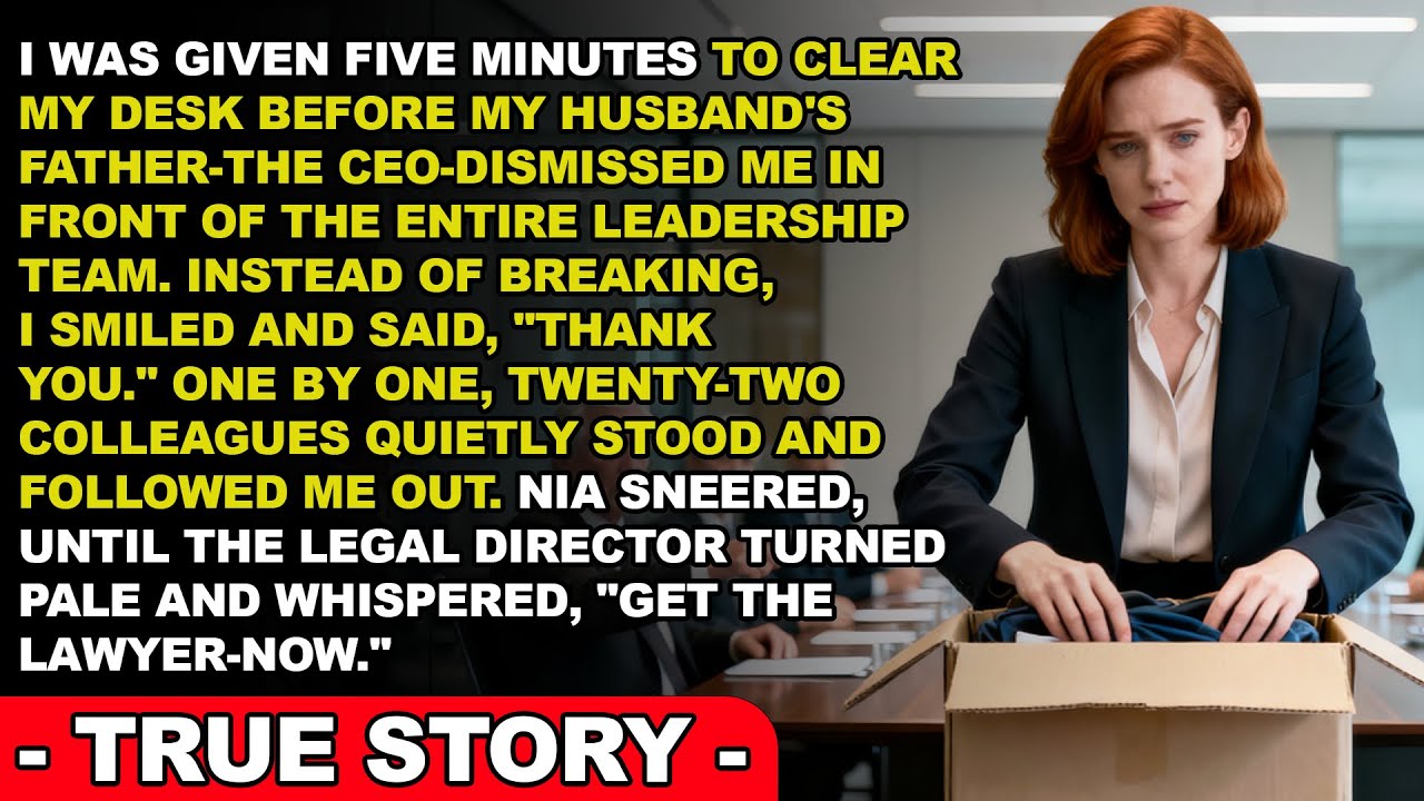 My Billionaire CEO Father-in-Law Fired Me in the Boardroom — 22 Colleagues Quit With Me