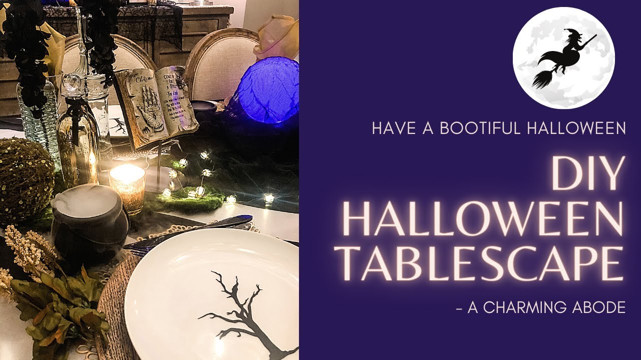 DIY HALLOWEEN TABLESCAPE | HALLOWEEN TABLE DECORATIONS IDEAS