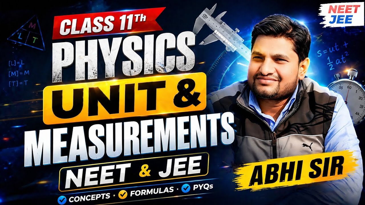 Class 11 Physics: Units & Measurements 🔥 | NEET & JEE PYQ + Concepts