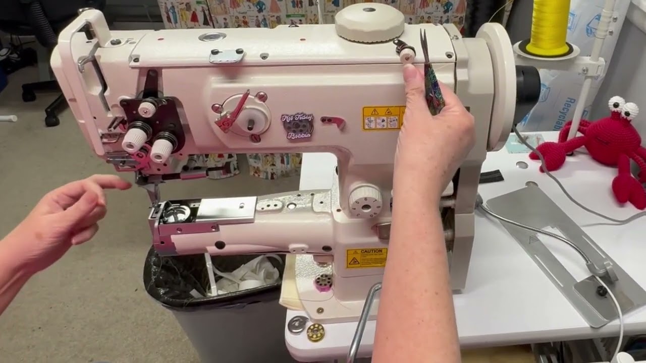 How to Thread the Cylinder Arm Sewing Machine and Bobbin