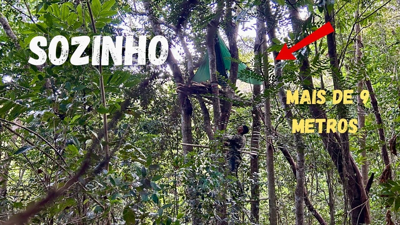 ACAMPAMENTO sobre PLATAFORMA a mais de 9 METROS DE ALTURA 🏕️🪵🔥