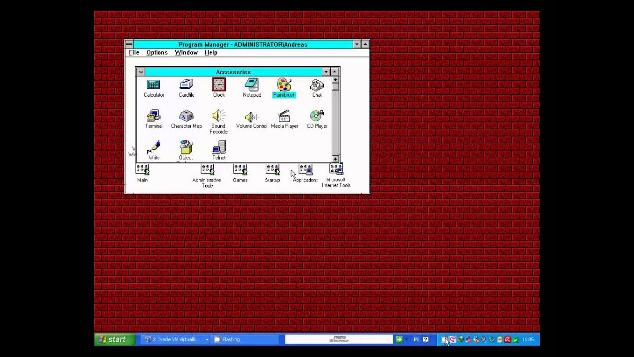 Microsoft Windows NT 3.51 Workstation on Oracle VM VirtualBox